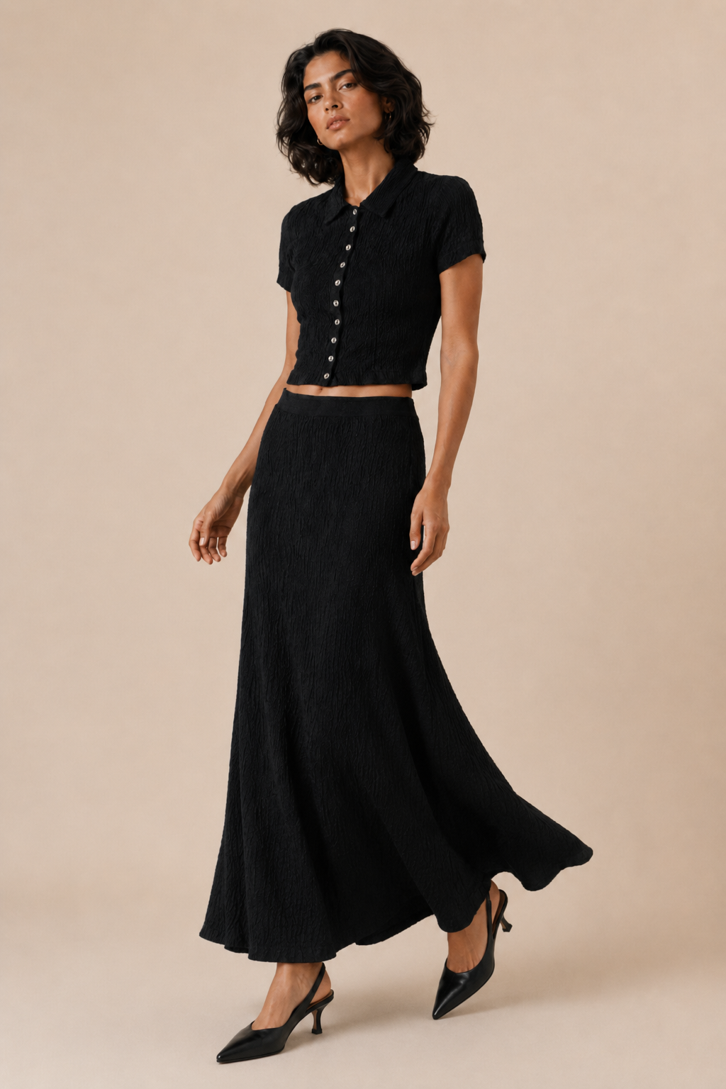 BLACK MAXI SKIRT