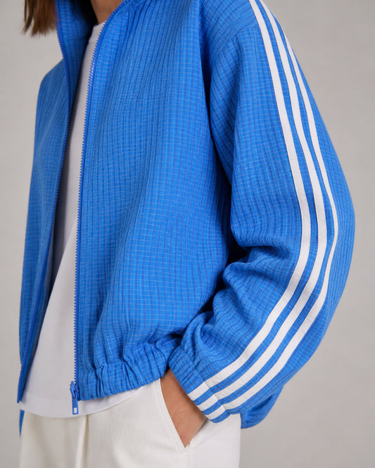 THE RIO LIGHTWEIGHT ZIP JACKET - BLUE
