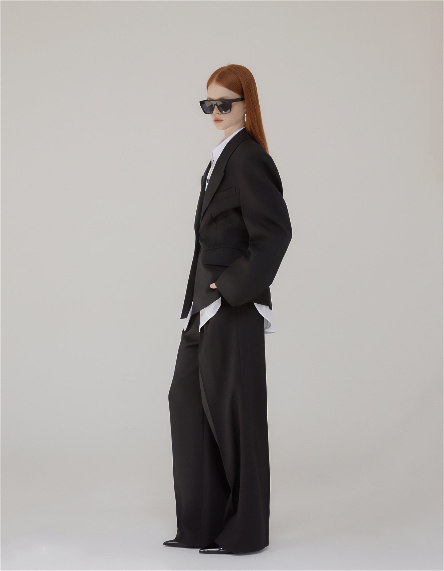 NARA STRUCTURED BLAZER BLACK