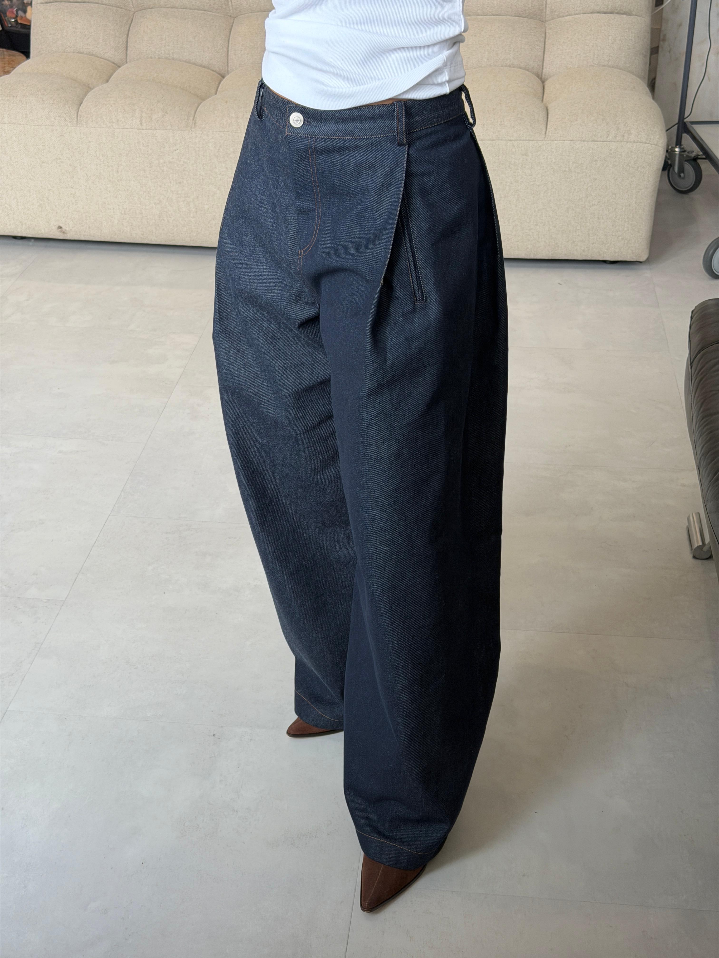 The 90 Pant – Dark Denim Wide-Leg 90s Jeans | 44HOURS