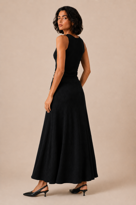BLACK MAXI SKIRT