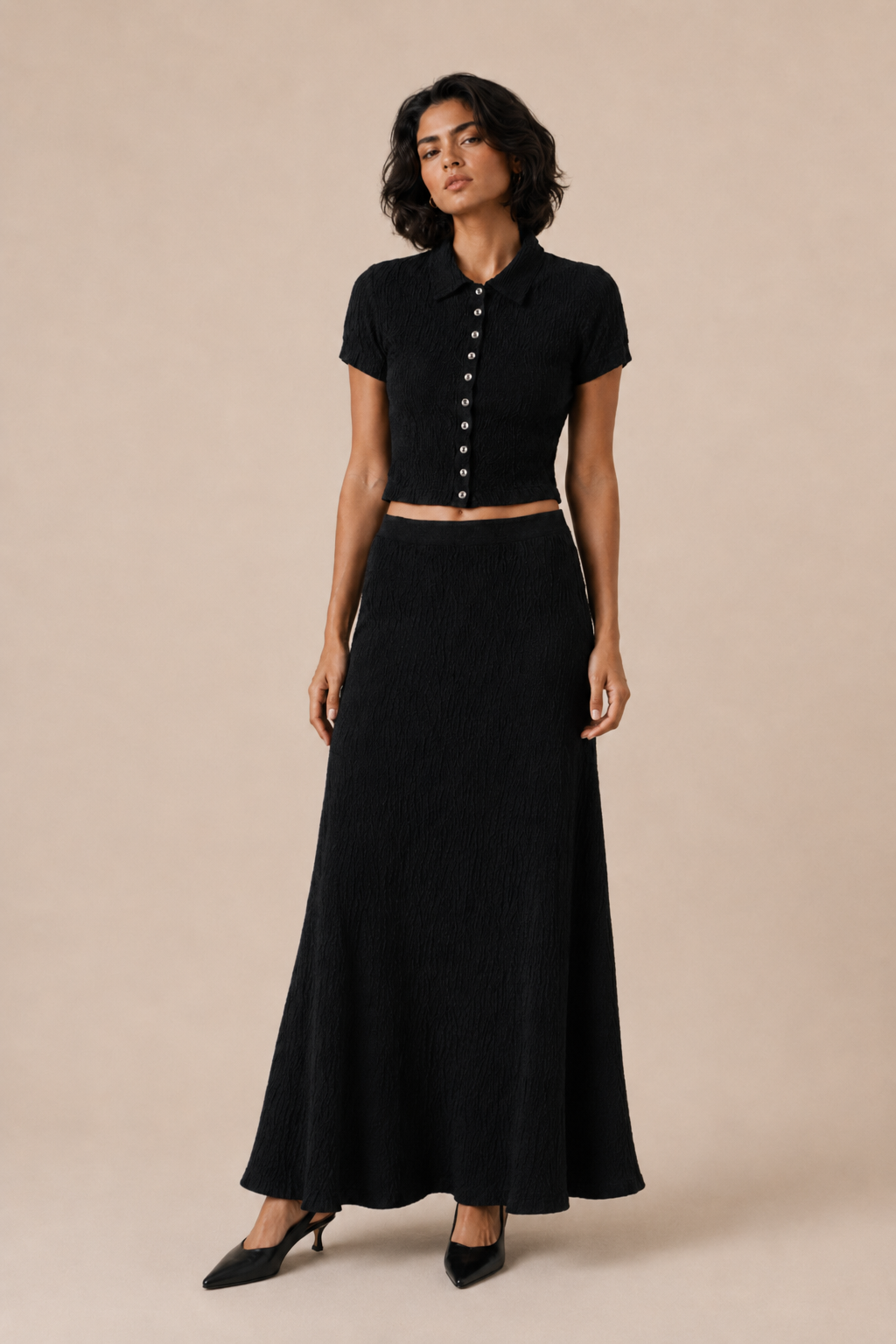 BLACK MAXI SKIRT