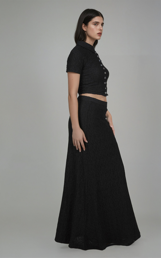 BLACK MAXI SKIRT