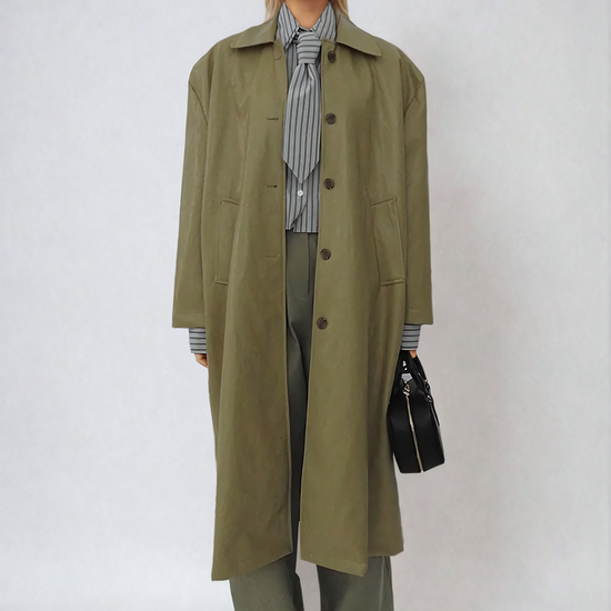 120/2/2 Suvin Cotton Gabardine Prime-Over Ulster Coat